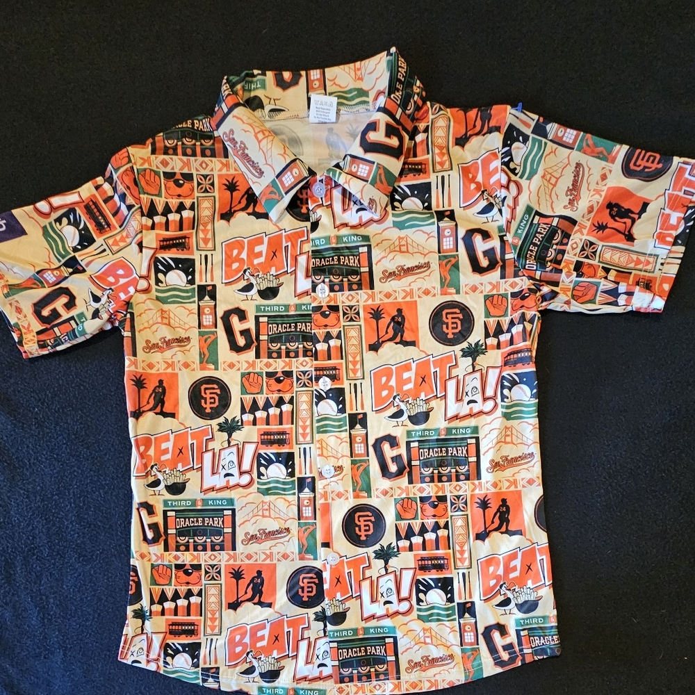 San Francisco Giants Beat LA Aloha shirt‎ Size Medium